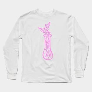 Experiment vile with flowers and hearts potion cute gift Long Sleeve T-Shirt